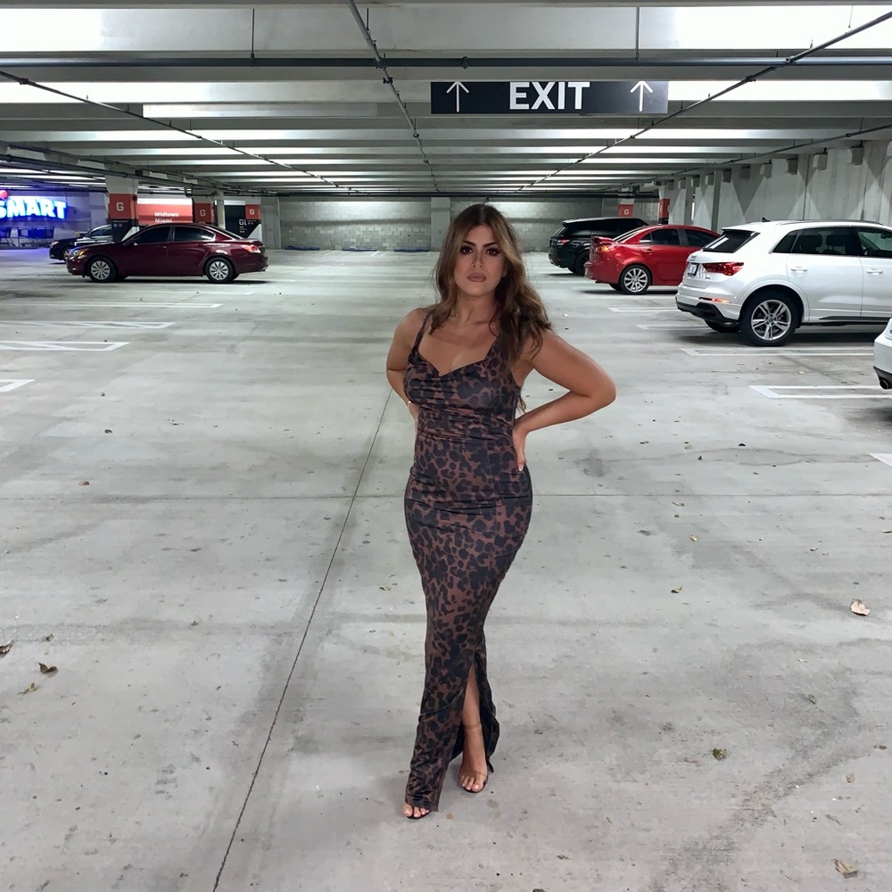 Animal Print Maxi Dress